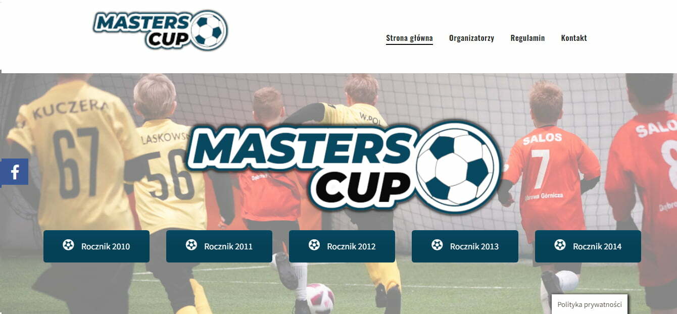 Tworzenie stron, realizacja - Masters Cup1