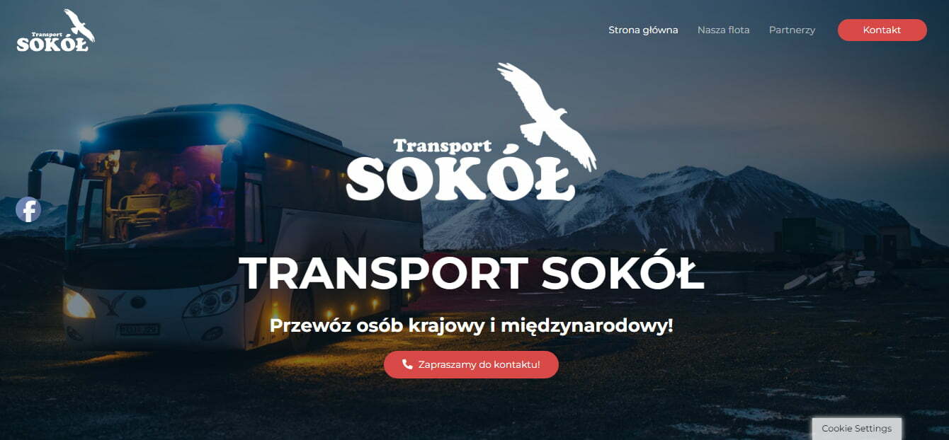 Torzenie stron www, realizacja - Transport Sokół